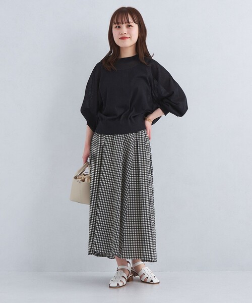 グリーン チェックスカート 新品半額以下 新品タグ マドモアゼル