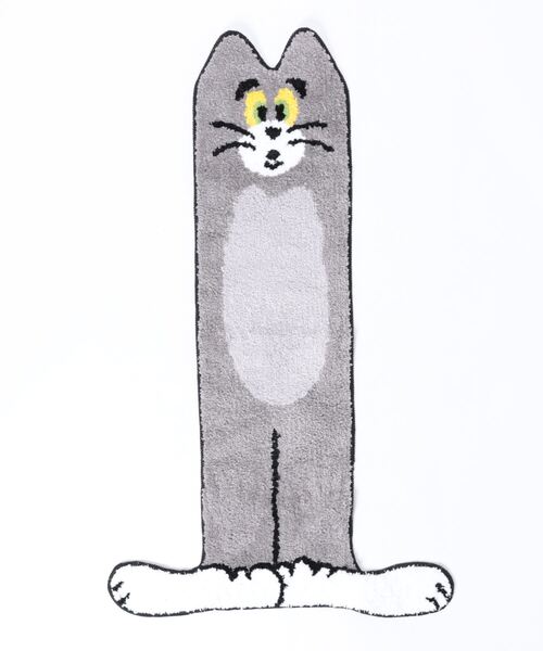 Tom＆Jerry（トムアンドジェリー）の「【公式】トムとジェリー　階段トム タフトマット（ラグ/マット・レディース・グレー・FREE）」の3枚目の写真