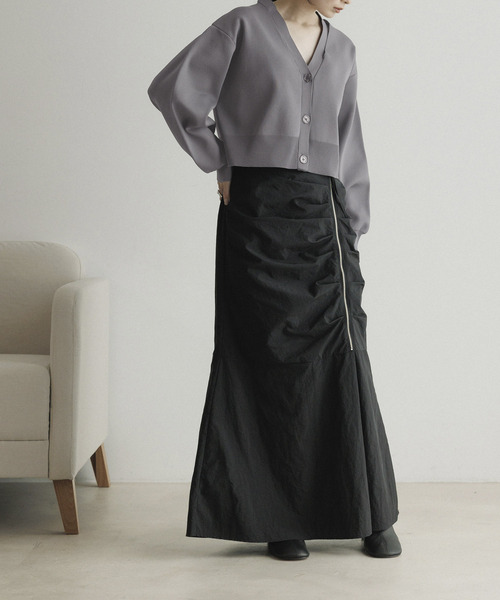 CE'E_SE'E（シーシー）の「ショルダースリットニットカーディガン（カーディガン/ボレロ・レディース・チャコールグレー/オフホワイト/ブラック・FREE）」の10枚目の写真