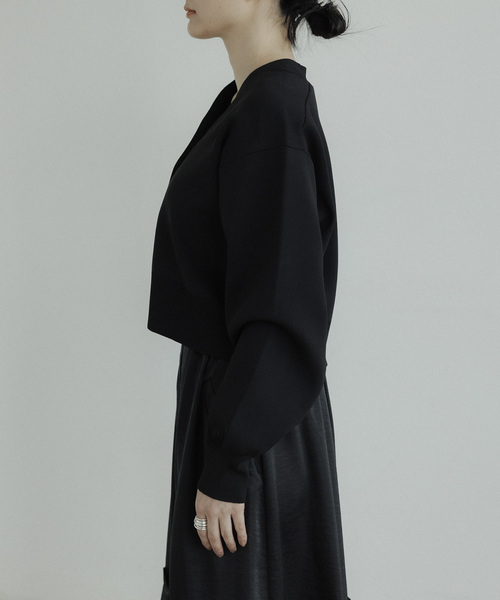 CE'E_SE'E（シーシー）の「ショルダースリットニットカーディガン（カーディガン/ボレロ・レディース・チャコールグレー/オフホワイト/ブラック・FREE）」の19枚目の写真