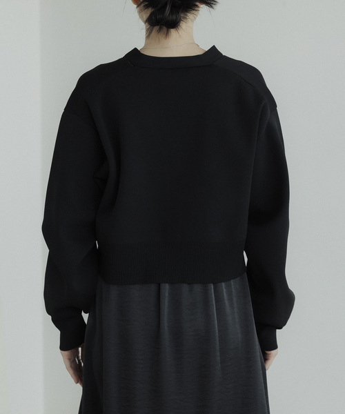 CE'E_SE'E（シーシー）の「ショルダースリットニットカーディガン（カーディガン/ボレロ・レディース・チャコールグレー/オフホワイト/ブラック・FREE）」の20枚目の写真