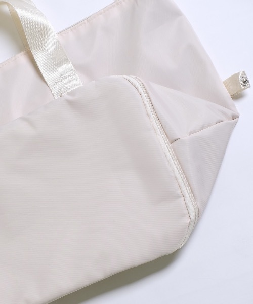shopnikoniko（ショップニコニコ）の「トラベルバッグ 大容量 ボストン 折り畳み ラテカラー 2段階拡張 コンパクト ナイロン 旅行用 ボストンバッグ（スーツケース/キャリーバッグ・レディース・ベージュ/ホワイト/ホワイト系その他・フリー）」の22枚目の写真