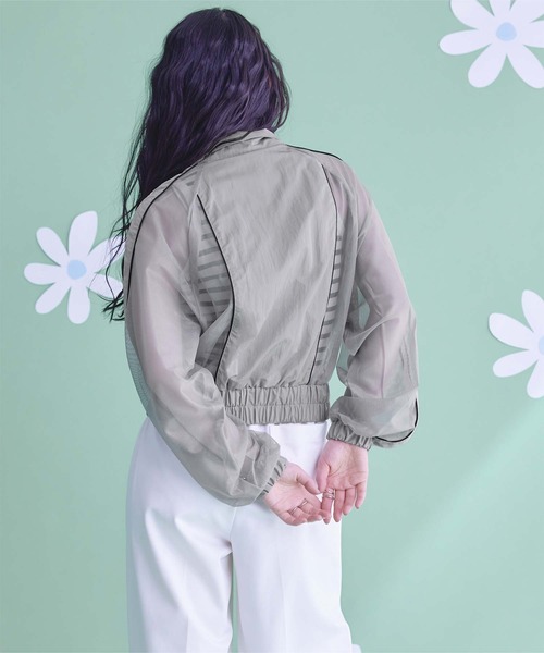 miette(ミエット)の「ダブルジップメッシュブルゾン(ブルゾン・レディース・ブラック/グレー/ホワイト系その他・FREE)」の16枚目の写真