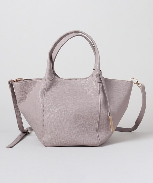 THE SHOP TK （ザ ショップ ティーケー ）の「◆【軽量／2way】ポケット付きシュリンクトートバッグ（トートバッグ・レディース・ブラック/グレー/ピンク系・00）」の6枚目の写真