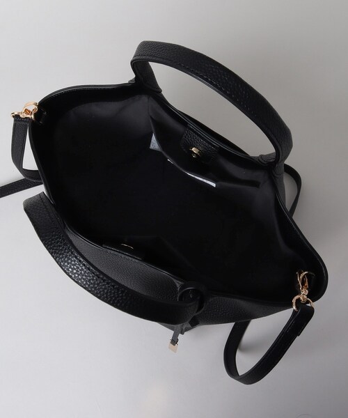 THE SHOP TK （ザ ショップ ティーケー ）の「◆【軽量／2way】ポケット付きシュリンクトートバッグ（トートバッグ・レディース・ブラック/グレー/ピンク系・00）」の11枚目の写真