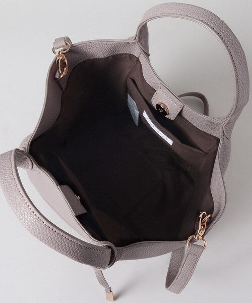 THE SHOP TK （ザ ショップ ティーケー ）の「◆【軽量／2way】ポケット付きシュリンクトートバッグ（トートバッグ・レディース・ブラック/グレー/ピンク系・00）」の12枚目の写真