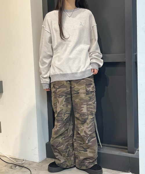 ALAND(エーランド)の「【UNISEX】ALAND/リバースステッチプルオーバー 2997318(スウェット・レディース・ライトグレー/ネイビー/グリーン・MEDIUM/LARGE)」の7枚目の写真