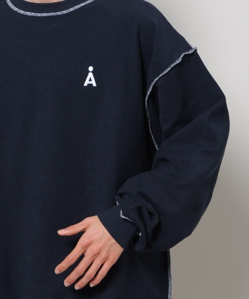 ALAND(エーランド)の「【UNISEX】ALAND/リバースステッチプルオーバー 2997318(スウェット・レディース・ライトグレー/ネイビー/グリーン・MEDIUM/LARGE)」の17枚目の写真