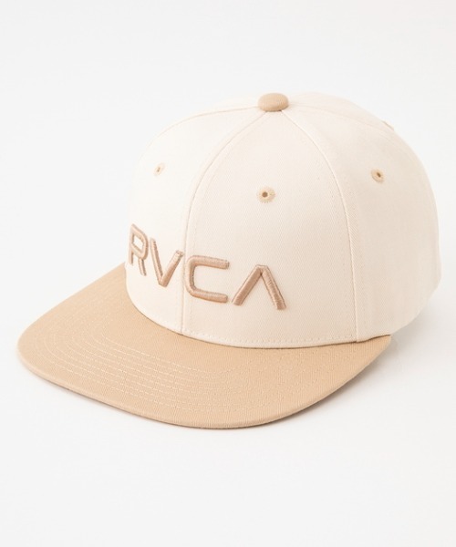 RVCA(ルーカ)の「RVCA/ルーカ キャップ TWILL SNAPBACKⅡ BE041-911(キャップ・メンズ・ホワイト/ブラック/ブラック×ブラック・FREE)」の2枚目の写真