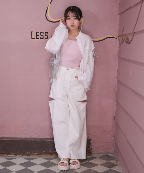 repipi armario（レピピ アルマリオ）の「サイドZIPデニムパンツ（デニムパンツ・キッズ・ブラック/ライトブルー/ホワイト・MEDIUM/SMALL/LARGE）」の22枚目の写真