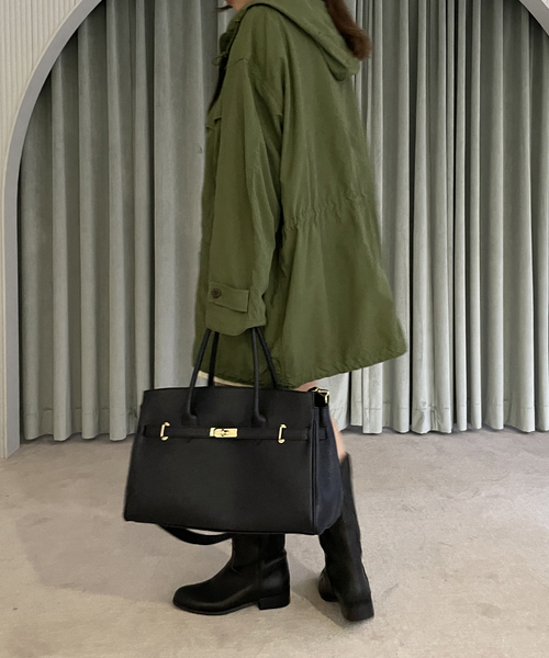 U by SPICK&SPAN(ユーバイスピックアンドスパン)の「≪追加≫【AULENTTI/オウレンティ】2WAY TOTE BAG2(トートバッグ・レディース・ブラック・FREE)」の7枚目の写真