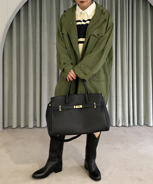 U by SPICK&SPAN(ユーバイスピックアンドスパン)の「≪追加≫【AULENTTI/オウレンティ】2WAY TOTE BAG2(トートバッグ・レディース・ブラック・FREE)」の10枚目の写真