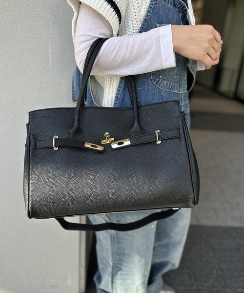 U by SPICK&SPAN(ユーバイスピックアンドスパン)の「≪追加≫【AULENTTI/オウレンティ】2WAY TOTE BAG2(トートバッグ・レディース・ブラック・FREE)」の13枚目の写真
