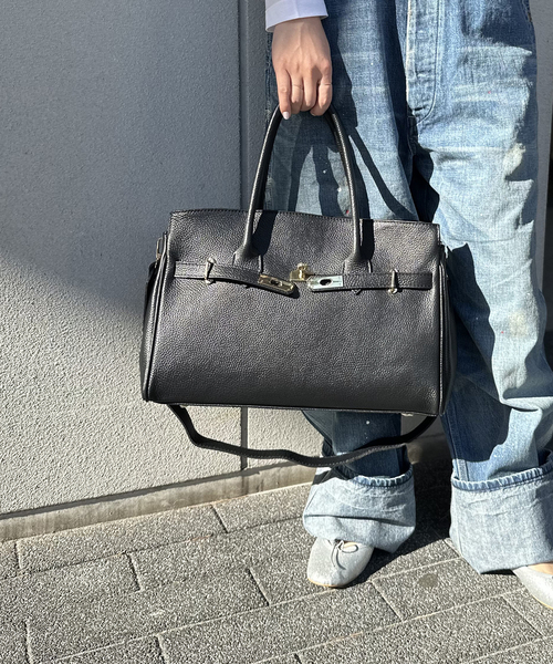 U by SPICK&SPAN(ユーバイスピックアンドスパン)の「≪追加≫【AULENTTI/オウレンティ】2WAY TOTE BAG2(トートバッグ・レディース・ブラック・FREE)」の14枚目の写真