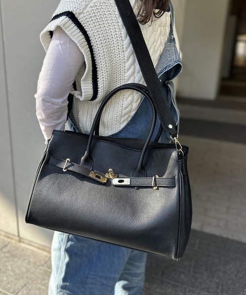 U by SPICK&SPAN(ユーバイスピックアンドスパン)の「≪追加≫【AULENTTI/オウレンティ】2WAY TOTE BAG2(トートバッグ・レディース・ブラック・FREE)」の15枚目の写真