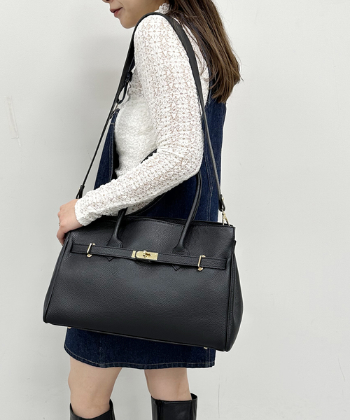 U by SPICK&SPAN(ユーバイスピックアンドスパン)の「≪追加≫【AULENTTI/オウレンティ】2WAY TOTE BAG2(トートバッグ・レディース・ブラック・FREE)」の18枚目の写真