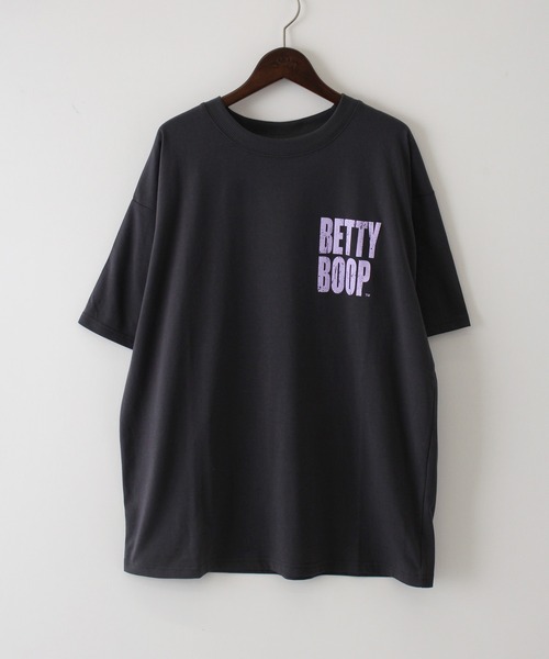 SpRay(スプレイ)の「ベティーBETTYバックプリントTシャツ(Tシャツ/カットソー・レディース・ブラック/オフホワイト/チャコールグレー・FREE)」の21枚目の写真