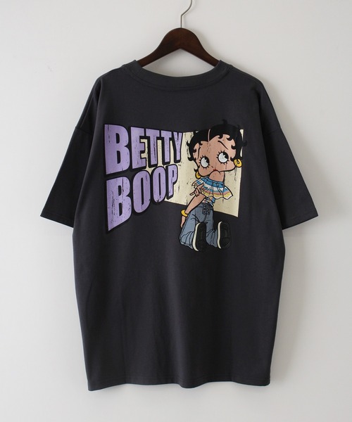 SpRay(スプレイ)の「ベティーBETTYバックプリントTシャツ(Tシャツ/カットソー・レディース・ブラック/オフホワイト/チャコールグレー・FREE)」の22枚目の写真