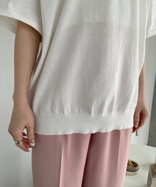 U.S. POLO ASSN.(ユーエスポロアッスン)の「Ada. // U.S. POLO ASSN. ニット ポロシャツ(ポロシャツ・レディース・ブラック/ネイビー/オフホワイト/ライトベージュ/カーキ/ライトグリーン/ライトブルー・M/L/S)」の10枚目の写真