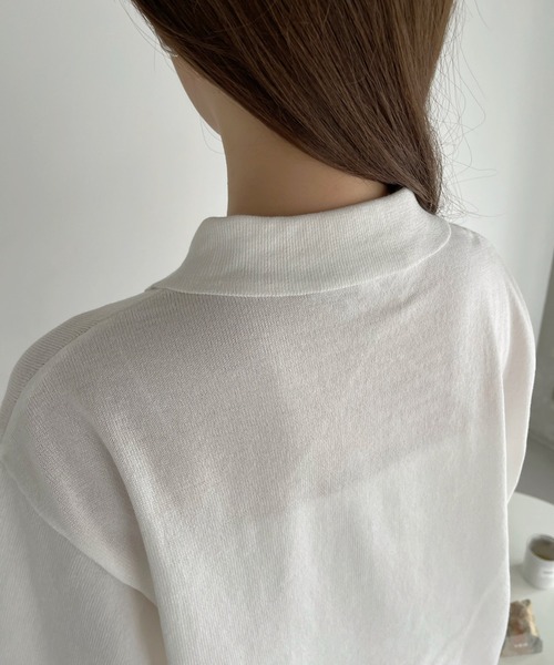 U.S. POLO ASSN.(ユーエスポロアッスン)の「Ada. // U.S. POLO ASSN. ニット ポロシャツ(ポロシャツ・レディース・ブラック/ネイビー/オフホワイト/ライトベージュ/カーキ/ライトグリーン/ライトブルー・M/L/S)」の9枚目の写真