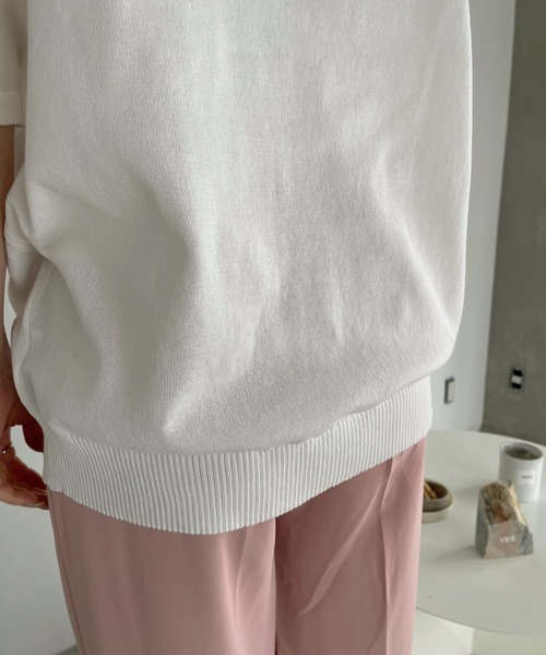 U.S. POLO ASSN.(ユーエスポロアッスン)の「Ada. // U.S. POLO ASSN. ニット ポロシャツ(ポロシャツ・レディース・ブラック/ネイビー/オフホワイト/ライトベージュ/カーキ/ライトグリーン/ライトブルー・M/L/S)」の8枚目の写真