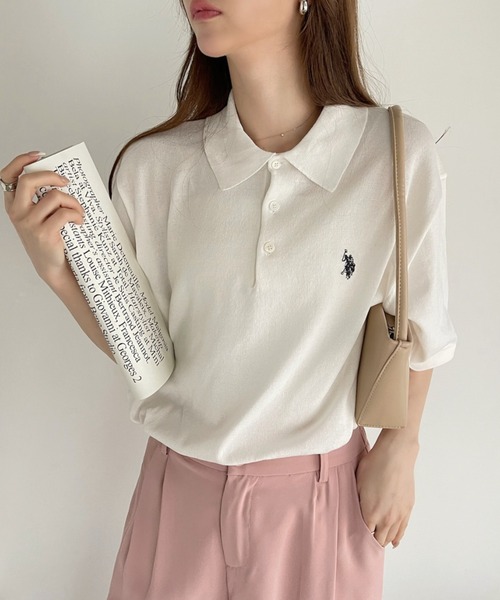 セール】Ada. // U.S. POLO ASSN. ニット ポロシャツ