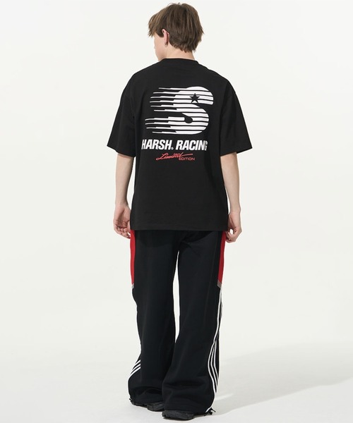 HARSH AND CRUEL(ハーシュアンドクルーエル)の「クルーネックゲームロゴプリントTシャツ オーバーサイズ ユニセックス HC24S5TP03【Harsh and Cruel】(Tシャツ/カットソー・メンズ・ブラック/ホワイト・XL/M/L)」の14枚目の写真