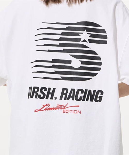 HARSH AND CRUEL(ハーシュアンドクルーエル)の「クルーネックゲームロゴプリントTシャツ オーバーサイズ ユニセックス HC24S5TP03【Harsh and Cruel】(Tシャツ/カットソー・メンズ・ブラック/ホワイト・XL/M/L)」の6枚目の写真