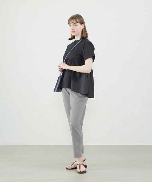 ギンガムチェックサッカーテーパードパンツ（その他パンツ  