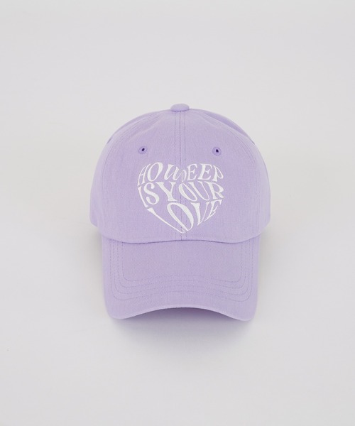 improves(インプローブス)の「ハートロゴ 刺しゅう キャップ(キャップ・メンズ・ラベンダー/オフホワイト/ブラック・FREE)」の7枚目の写真