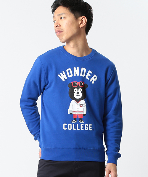 BEAMS T(ビームスティー)の「【SPECIAL PRICE】The Wonderful! design works. / IVY BEAR クルーネック スウェット(スウェット・メンズ・ネイビー/ブルー/グレー・MEDIUM/SMALL/LARGE/X-LARGE)」の3枚目の写真