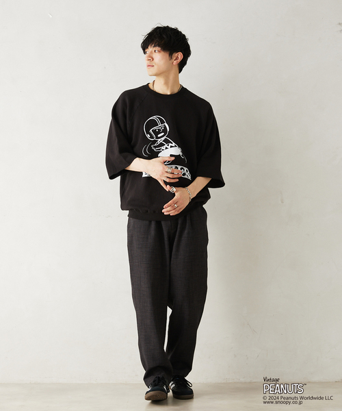 【PEANUTS / ピーナッツ】別注 HALF SLEEVE スウェット PEANUTS（ピーナッツ）の「【PEANUTS×SPORTS WEAR by relume