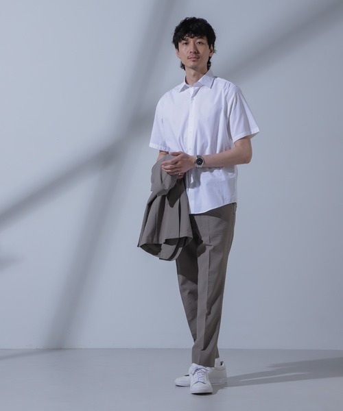 美品 ユニセックス 河谷シャツ nano セール】「N SHIRTS」AntiSoaked(R)汗染み防止セミワイドカラー