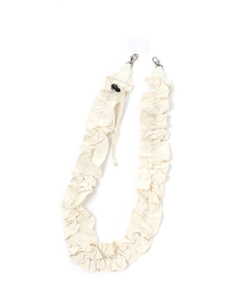 LEPSIM(レプシィム)の「クシュクシュスマホストラップ 113694(スマホグッズ・レディース・ホワイト/アイボリー/ブラック・ONE SIZE)」の4枚目の写真