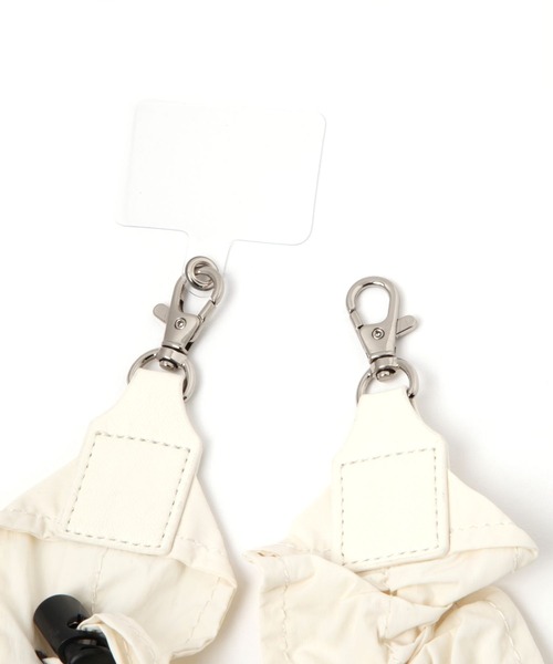 LEPSIM(レプシィム)の「クシュクシュスマホストラップ 113694(スマホグッズ・レディース・ホワイト/アイボリー/ブラック・ONE SIZE)」の9枚目の写真