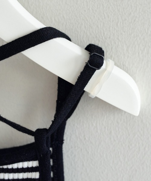 CIAOPANIC TYPY（チャオパニックティピー）の「■【KIDS】ボーダーキャミワンピース（ワンピース・キッズ・ブルー/パープル/ブラック・MEDIUM/SMALL/LARGE/X-LARGE/XX-LARGE）」の7枚目の写真