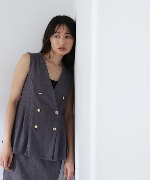 ナチュラルビューティーベーシック☆メッシュレースジレ NATURAL BEAUTY BASIC（ナチュラルビューティーベーシック）の