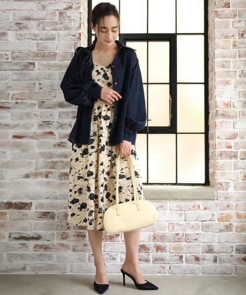aimoha(アイモハ)の「リボン付けデニムブラウス(シャツ/ブラウス・レディース・ネイビー・SMALL/MEDIUM/LARGE)」の9枚目の写真