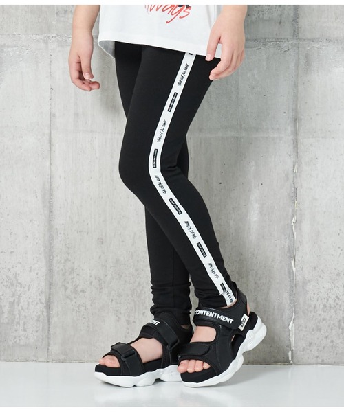 ANAP kids（アナップキッズ）の「サイドロゴラインレギンス