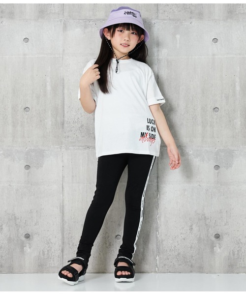 ANAP kids（アナップキッズ）の「サイドロゴラインレギンス（レギンス/スパッツ・キッズ・ライトグレー/ブラック・110cm/120cm/130cm/100cm）」の7枚目の写真