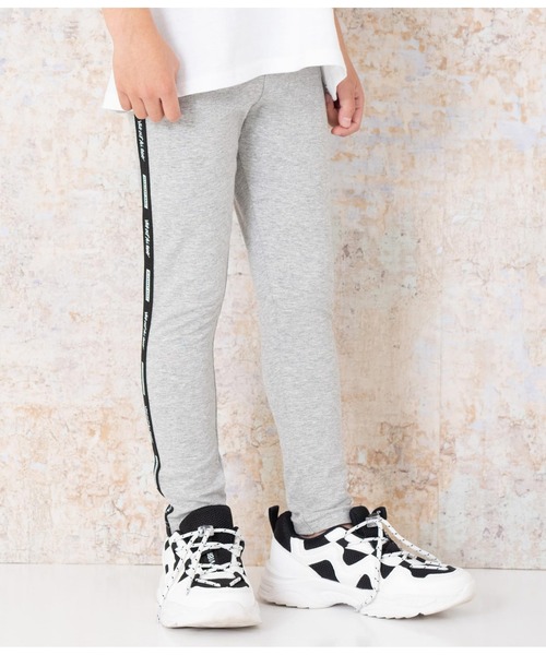 ANAP kids（アナップキッズ）の「サイドロゴラインレギンス（レギンス/スパッツ・キッズ・ライトグレー/ブラック・110cm/120cm/130cm/100cm）」の9枚目の写真