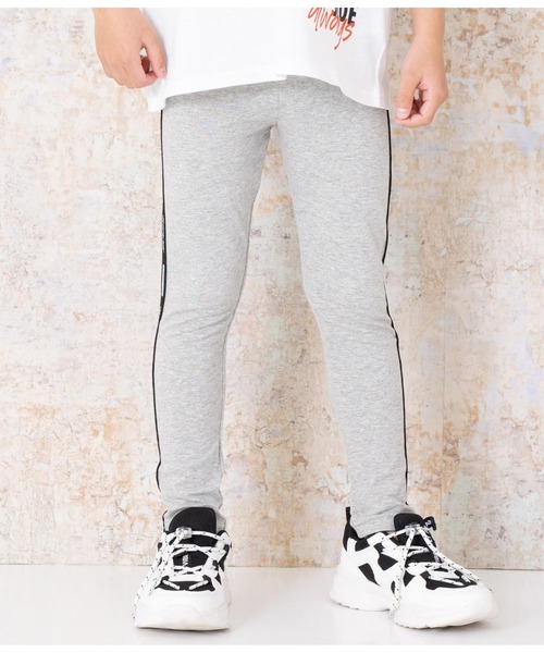ANAP kids（アナップキッズ）の「サイドロゴラインレギンス（レギンス/スパッツ・キッズ・ライトグレー/ブラック・110cm/120cm/130cm/100cm）」の8枚目の写真