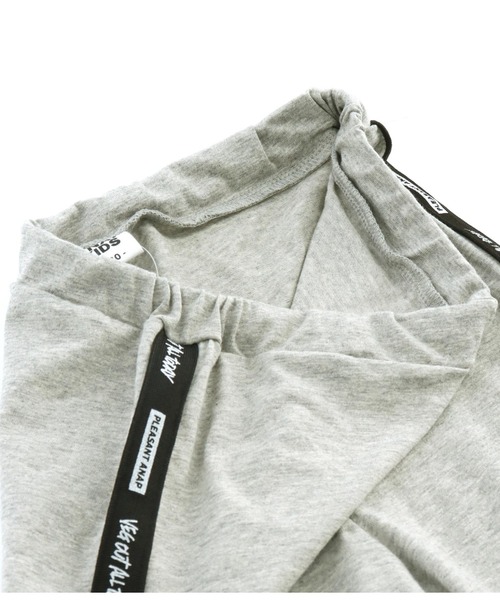 ANAP kids（アナップキッズ）の「サイドロゴラインレギンス（レギンス/スパッツ・キッズ・ライトグレー/ブラック・110cm/120cm/130cm/100cm）」の16枚目の写真