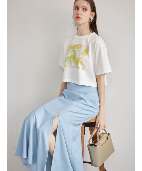 plantica(プランティカ)の「プランティカプリントTシャツ(Tシャツ/カットソー・レディース・ラベンダー/アイボリー/イエロー・FREE)」の8枚目の写真