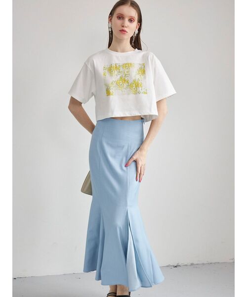 plantica(プランティカ)の「プランティカプリントTシャツ(Tシャツ/カットソー・レディース・ラベンダー/アイボリー/イエロー・FREE)」の11枚目の写真