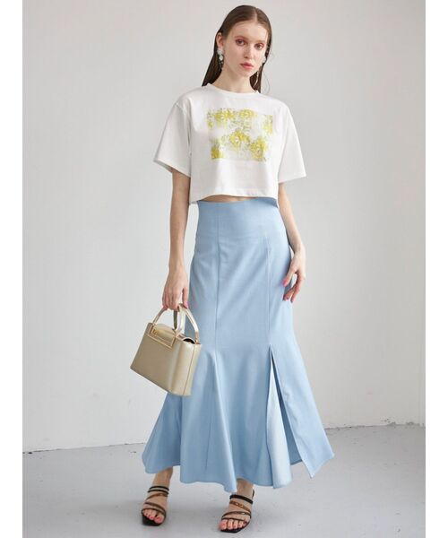 plantica(プランティカ)の「プランティカプリントTシャツ(Tシャツ/カットソー・レディース・ラベンダー/アイボリー/イエロー・FREE)」の13枚目の写真