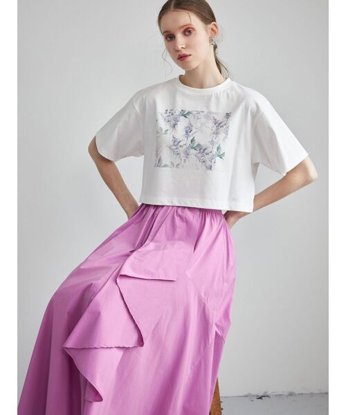 plantica(プランティカ)の「プランティカプリントTシャツ(Tシャツ/カットソー・レディース・ラベンダー/アイボリー/イエロー・FREE)」の15枚目の写真