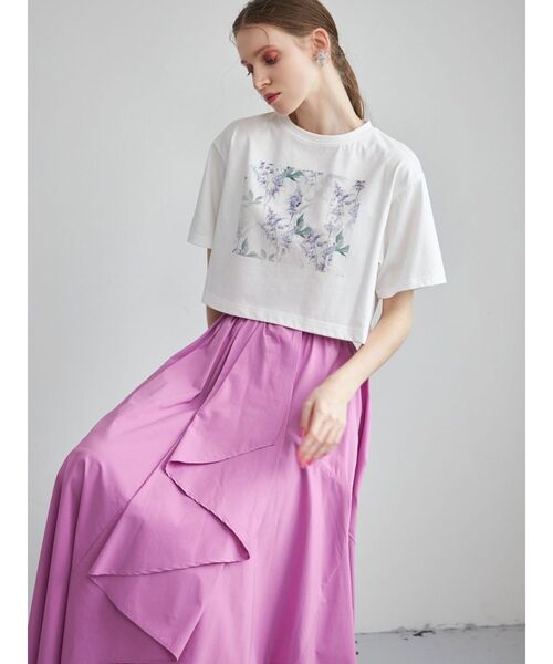 plantica(プランティカ)の「プランティカプリントTシャツ(Tシャツ/カットソー・レディース・ラベンダー/アイボリー/イエロー・FREE)」の16枚目の写真