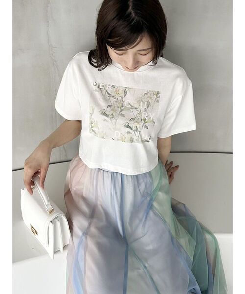 plantica(プランティカ)の「プランティカプリントTシャツ(Tシャツ/カットソー・レディース・ラベンダー/アイボリー/イエロー・FREE)」の22枚目の写真