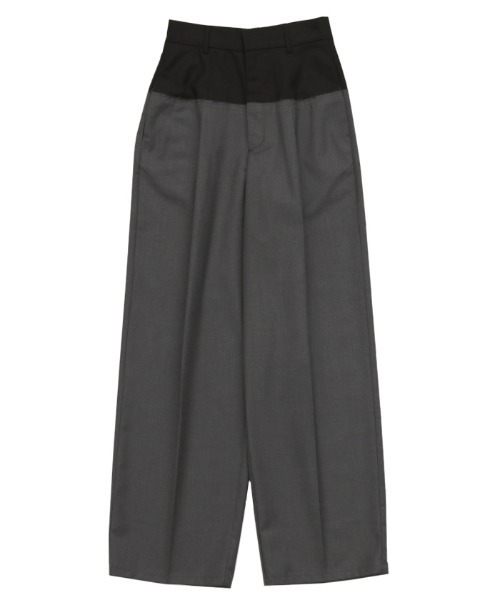 select MOCA(セレクトモカ)の「ウエスト切替スラックスパンツ(スラックス・レディース・グレー/ベージュ・MEDIUM/LARGE)」の18枚目の写真